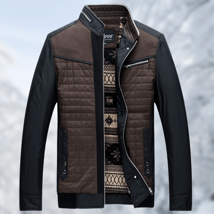 Victor™ | Den nuttede, varme jakke med et elegant indre print
