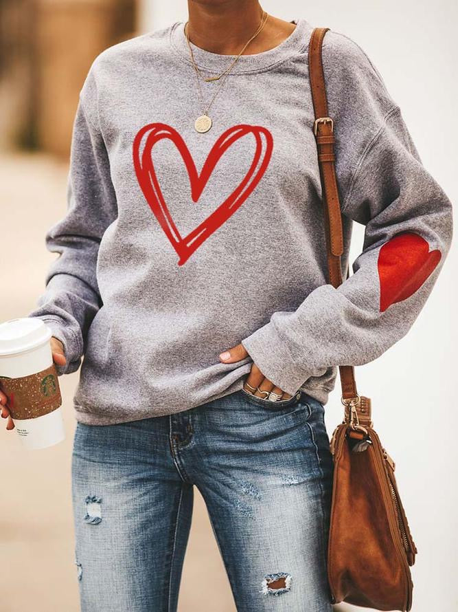 Lovey™ | Stilfuld og behagelig sweater til kvinder med hjerteprint